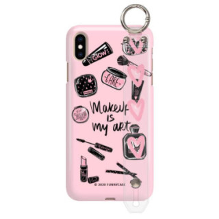 Etui Apple IPHONE XS MAX, Etui z Uchwytem Transparentny - FunnyCase