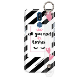 Etui Lg K40, Etui z Uchwytem Transparentny - FunnyCase