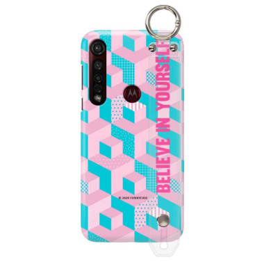 Etui Motorola MOTO G8 PLUS, Etui z Uchwytem Transparentny - FunnyCase