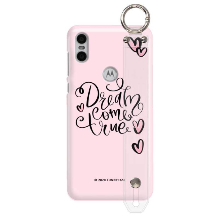 Etui Motorola MOTO ONE, Etui z Uchwytem Transparentny - FunnyCase