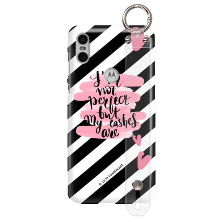 Etui Motorola MOTO ONE, Etui z Uchwytem Transparentny - FunnyCase
