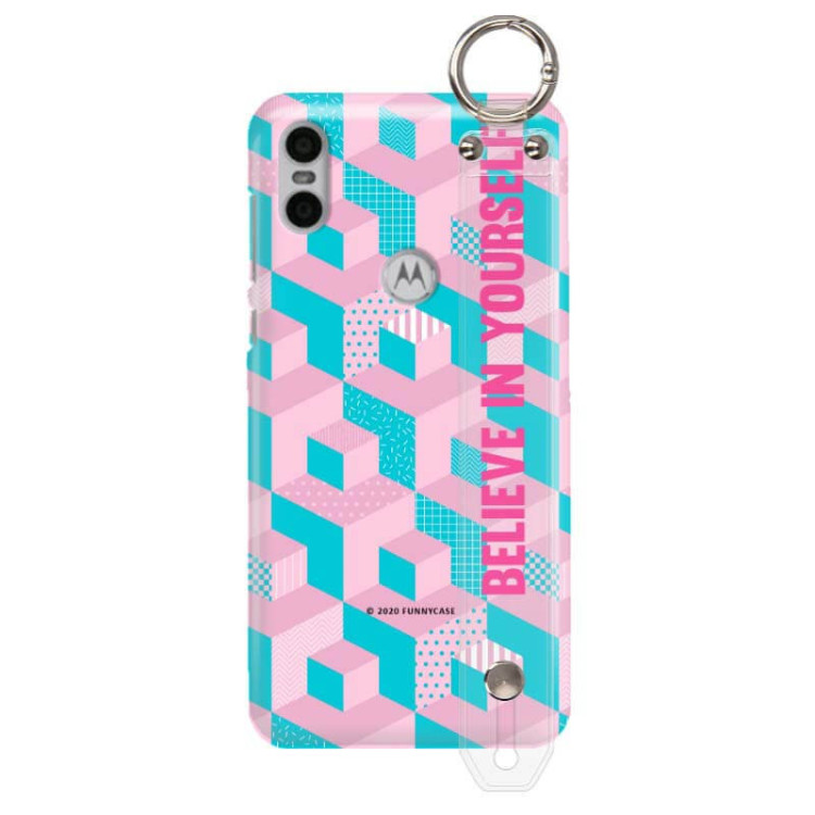 Etui Motorola MOTO ONE, Etui z Uchwytem Transparentny - FunnyCase