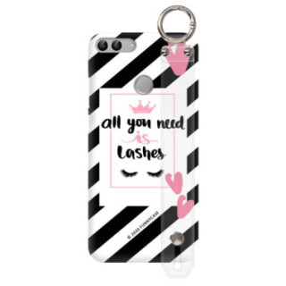 Etui Huawei P SMART, Etui z Uchwytem Transparentny - FunnyCase