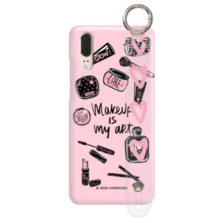 Etui Huawei P20, Etui z Uchwytem Transparentny - FunnyCase