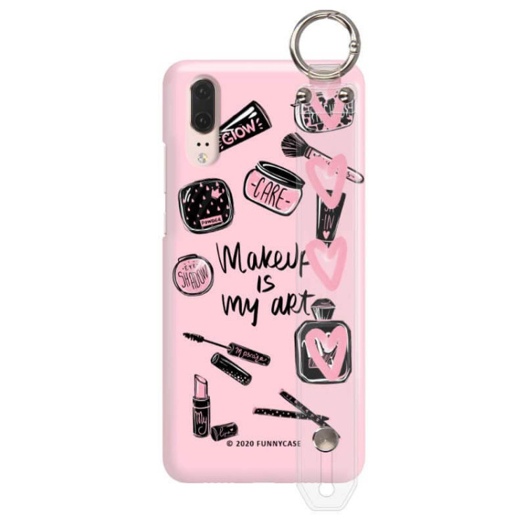 Etui Huawei P20, Etui z Uchwytem Transparentny - FunnyCase