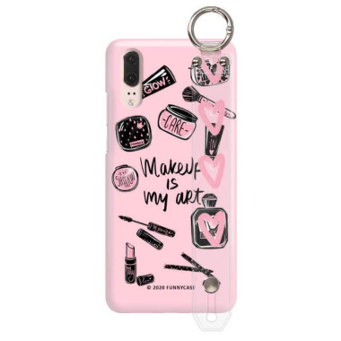 Etui Huawei P20, Etui z Uchwytem Transparentny - FunnyCase