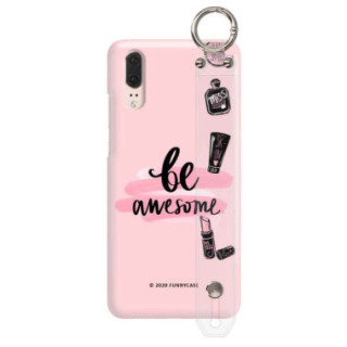 Etui Huawei P20, Etui z Uchwytem Transparentny - FunnyCase