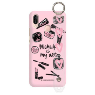 Etui Huawei P20 LITE, Etui z Uchwytem Transparentny - FunnyCase