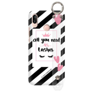 Etui Huawei P20 LITE, Etui z Uchwytem Transparentny - FunnyCase