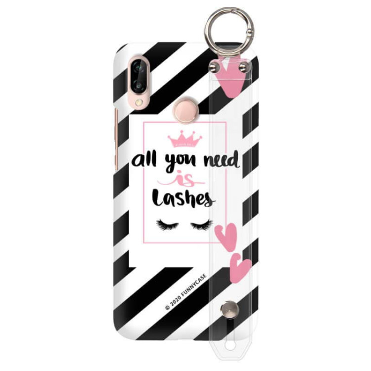 Etui Huawei P20 LITE, Etui z Uchwytem Transparentny - FunnyCase