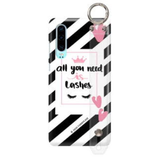 Etui Huawei P30, Etui z Uchwytem Transparentny - FunnyCase