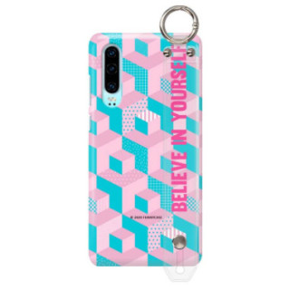 Etui Huawei P30, Etui z Uchwytem Transparentny - FunnyCase