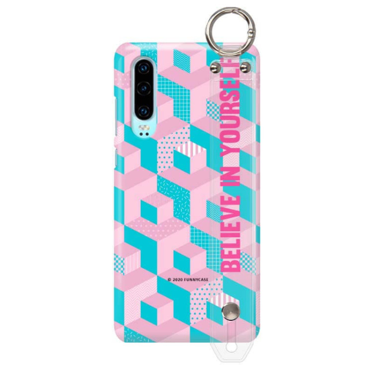 Etui Huawei P30, Etui z Uchwytem Transparentny - FunnyCase