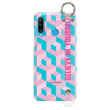 Etui Huawei P30 LITE, Etui z Uchwytem Transparentny - FunnyCase