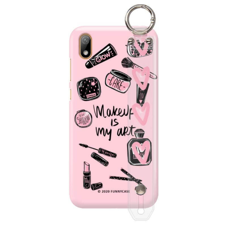 Etui Huawei Y5 2019, Etui z Uchwytem Transparentny - FunnyCase