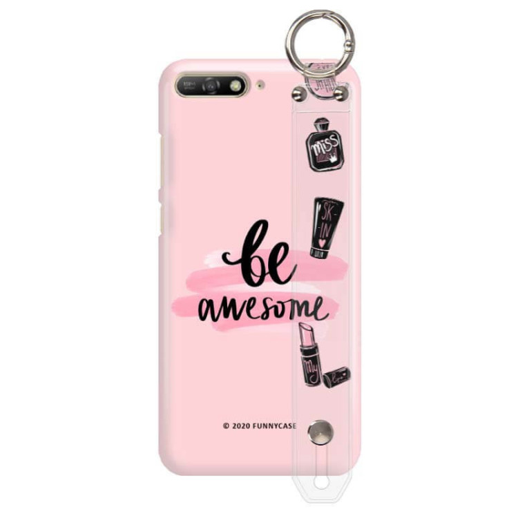 Etui Huawei Y6 2019, Etui z Uchwytem Transparentny - FunnyCase