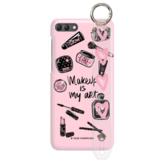 Etui Huawei Y9 2018, Etui z Uchwytem Transparentny - FunnyCase