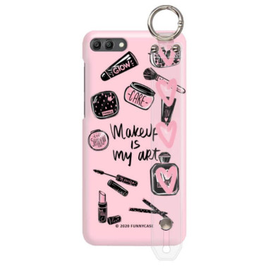 Etui Huawei Y9 2018, Etui z Uchwytem Transparentny - FunnyCase