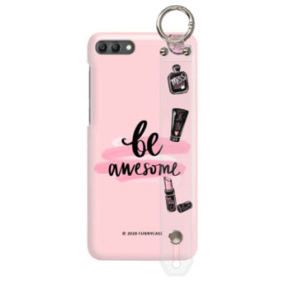Etui Huawei Y9 2018, Etui z Uchwytem Transparentny - FunnyCase