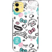 ETUI BLACK CASE GLASS NA TELEFON APPLE IPHONE 11 ST_HELLO-KITTY297