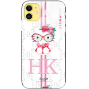 ETUI BLACK CASE GLASS NA TELEFON APPLE IPHONE 11 ST_HELLO-KITTY309