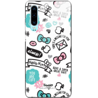 Etui Huawei P30, ST_HELLO-KITTY297 Wzory - FunnyCase