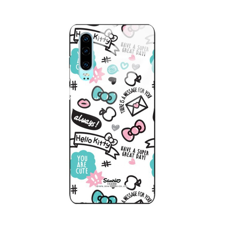 Etui Huawei P30, ST_HELLO-KITTY297 Wzory - FunnyCase