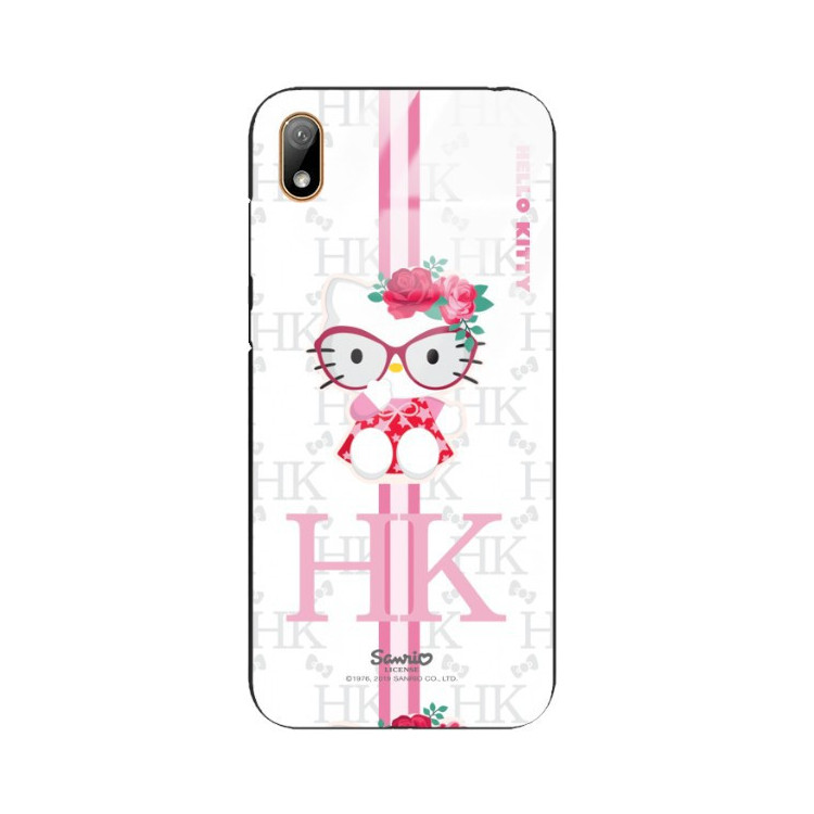 ETUI BLACK CASE GLASS NA TELEFON HUAWEI Y5 2019 ST_HELLO-KITTY309