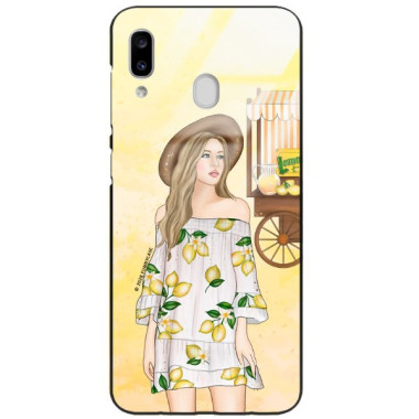 Etui Samsung GALAXY A20E, ST_LEMON25 Wzory - FunnyCase