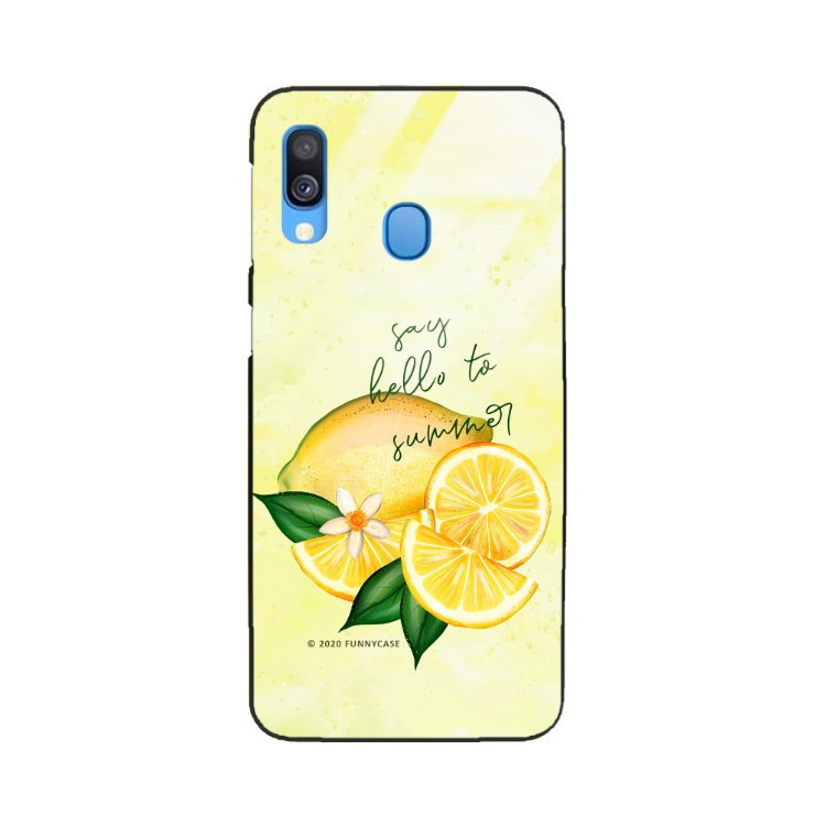 ETUI BLACK CASE GLASS NA TELEFON SAMSUNG GALAXY A40 ST_LEMON69