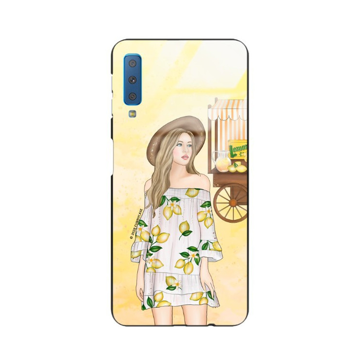 Etui Samsung GALAXY A7 2018, ST_LEMON25 Wzory - FunnyCase