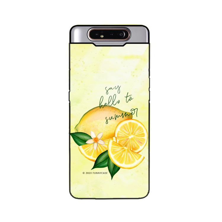 Etui Samsung GALAXY A80, ST_LEMON66 Wzory - FunnyCase