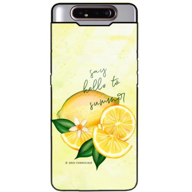 Etui Samsung GALAXY A80, ST_LEMON66 Wzory - FunnyCase