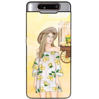 Etui Samsung GALAXY A80, ST_LEMON25 Wzory - FunnyCase