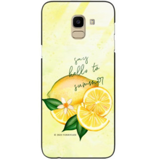 Etui Samsung GALAXY J6 2018, ST_LEMON57 Wzory - FunnyCase