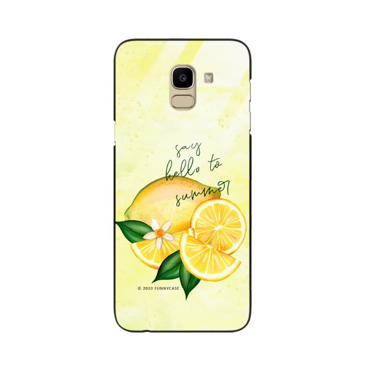 Etui Samsung GALAXY J6 2018, ST_LEMON57 Wzory - FunnyCase