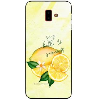 Etui Samsung GALAXY J6 PLUS 2018, ST_LEMON56 Wzory - FunnyCase