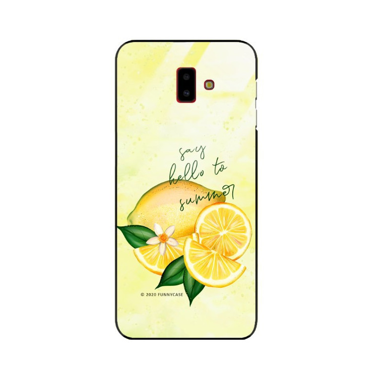 Etui Samsung GALAXY J6 PLUS 2018, ST_LEMON56 Wzory - FunnyCase