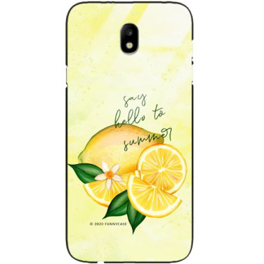 Etui Samsung GALAXY J7 2017 / J7 PRO, ST_LEMON55 Wzory - FunnyCase