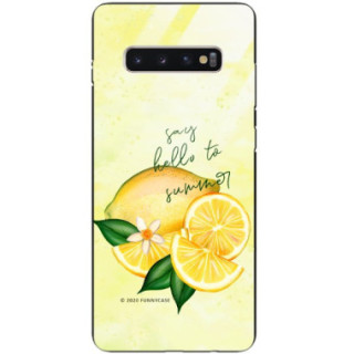 Etui Samsung GALAXY S10 PLUS, ST_LEMON48 Wzory - FunnyCase