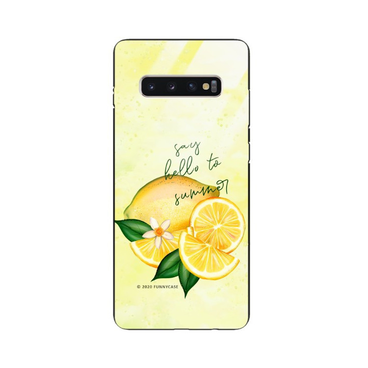 Etui Samsung GALAXY S10 PLUS, ST_LEMON48 Wzory - FunnyCase