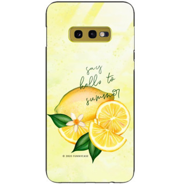 Etui Samsung GALAXY S10E, ST_LEMON49 Wzory - FunnyCase