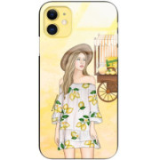 ETUI BLACK CASE GLASS NA TELEFON APPLE IPHONE 11 ST_LEMON25