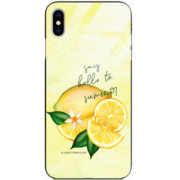 ETUI BLACK CASE GLASS NA TELEFON APPLE IPHONE X / XS ST_LEMON18