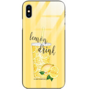 ETUI BLACK CASE GLASS NA TELEFON APPLE IPHONE X / XS ST_LEMON2