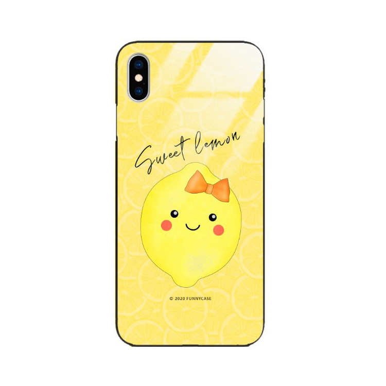 Etui Apple IPHONE X / XS, ST_LEMON7 Wzory - FunnyCase