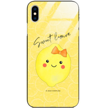 Etui Apple IPHONE X / XS, ST_LEMON7 Wzory - FunnyCase