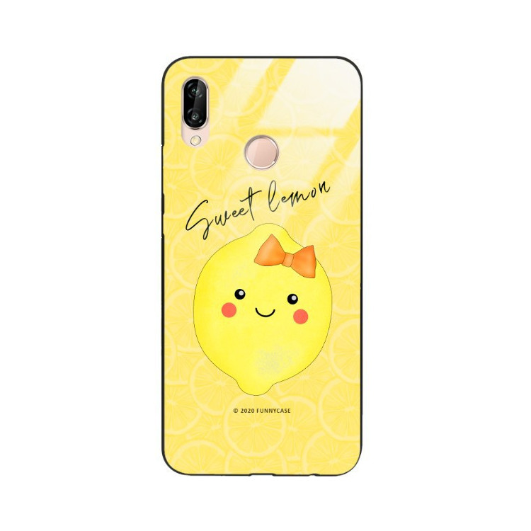 ETUI BLACK CASE GLASS NA TELEFON HUAWEI P20 LITE ST_LEMON7