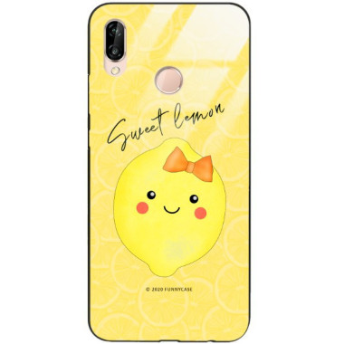 Etui Huawei P20 LITE, ST_LEMON7 Wzory - FunnyCase