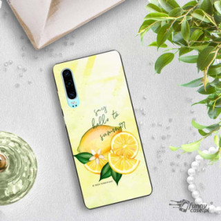 Etui Huawei P30, ST_LEMON43 Wzory - FunnyCase